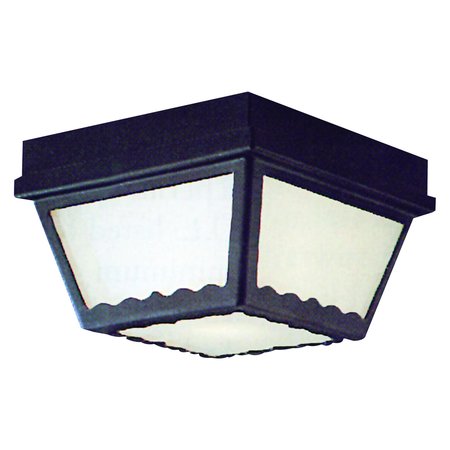 ELK HOME Outdoor Essentials 9.5'' Wide 2-Light Outdoor Flush Mount - Black SL7597